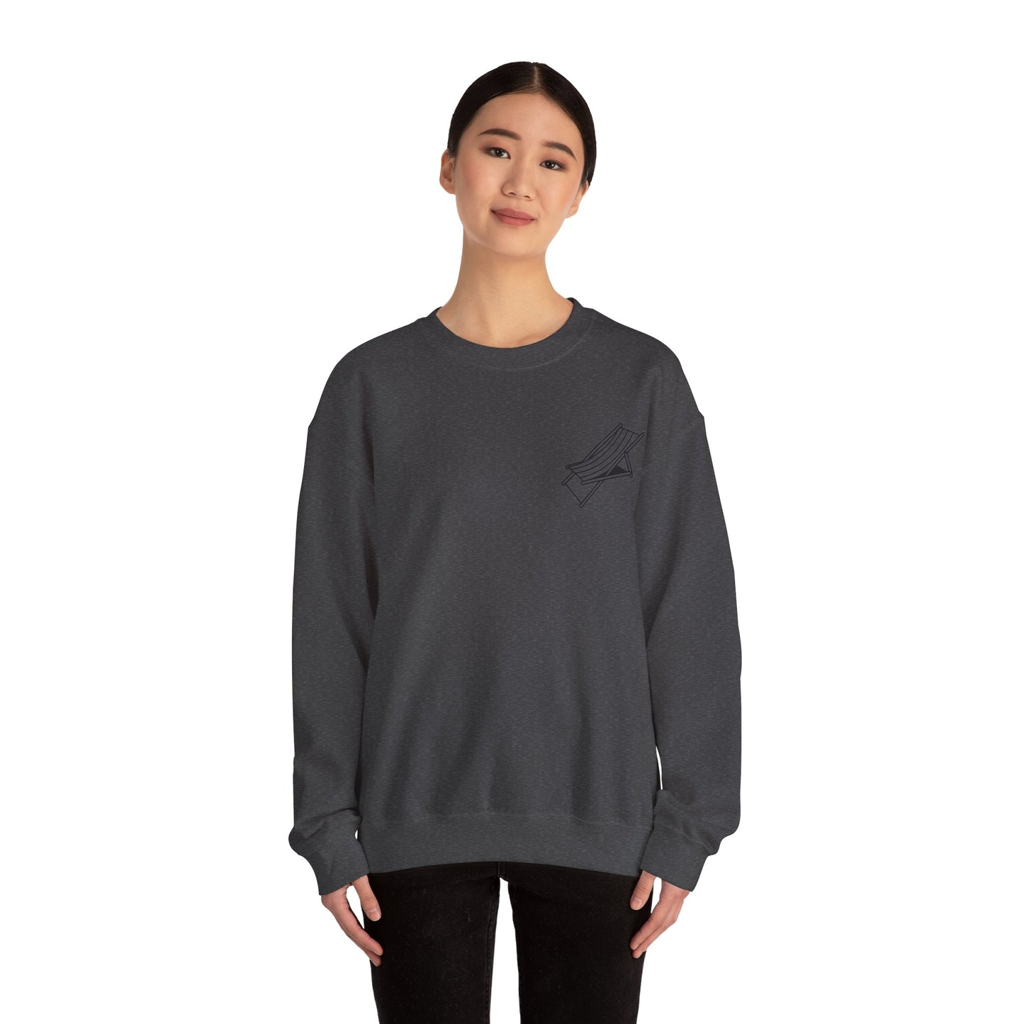 Beach Chair - Sweatshirt (Black Logo)
