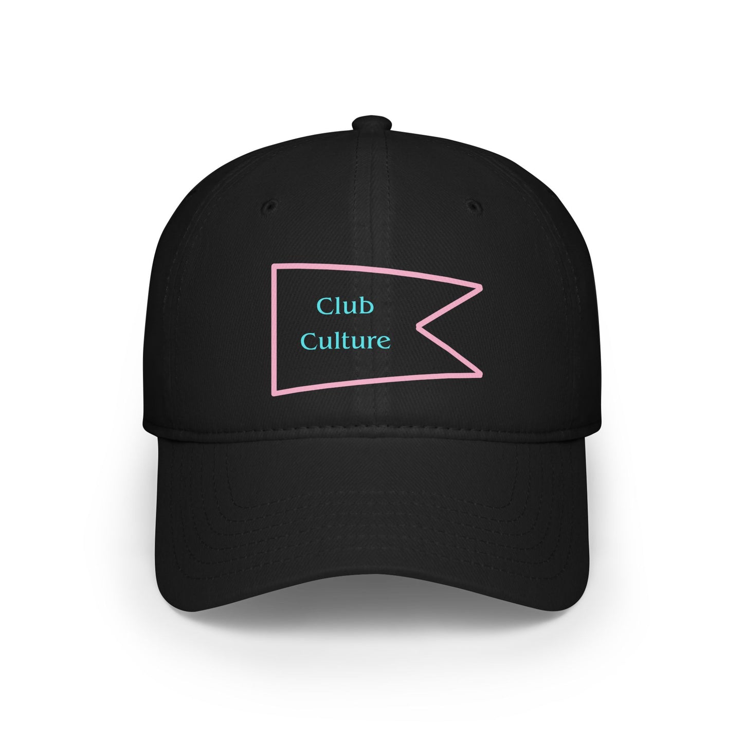 Club Hat - Yacht Logo (Pink on Blue)