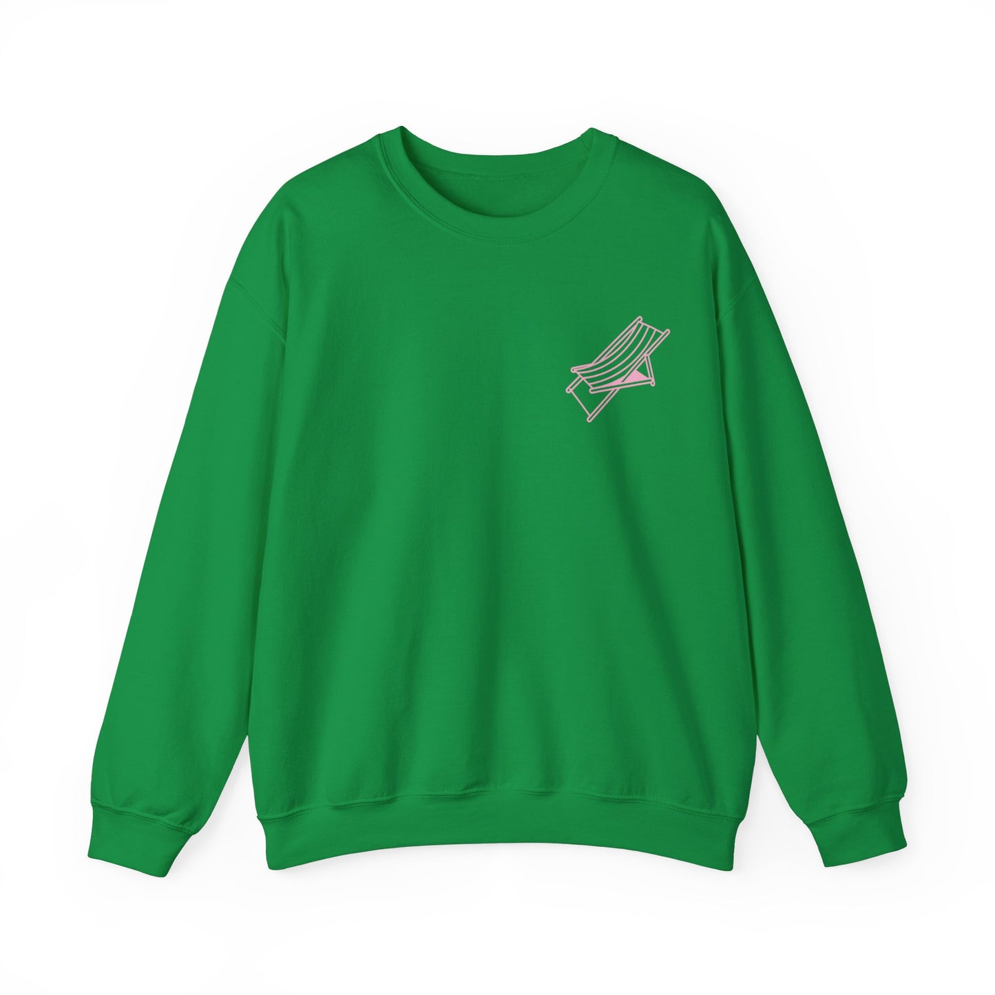 Beach Chair - Sweatshirt (Pink Logo)