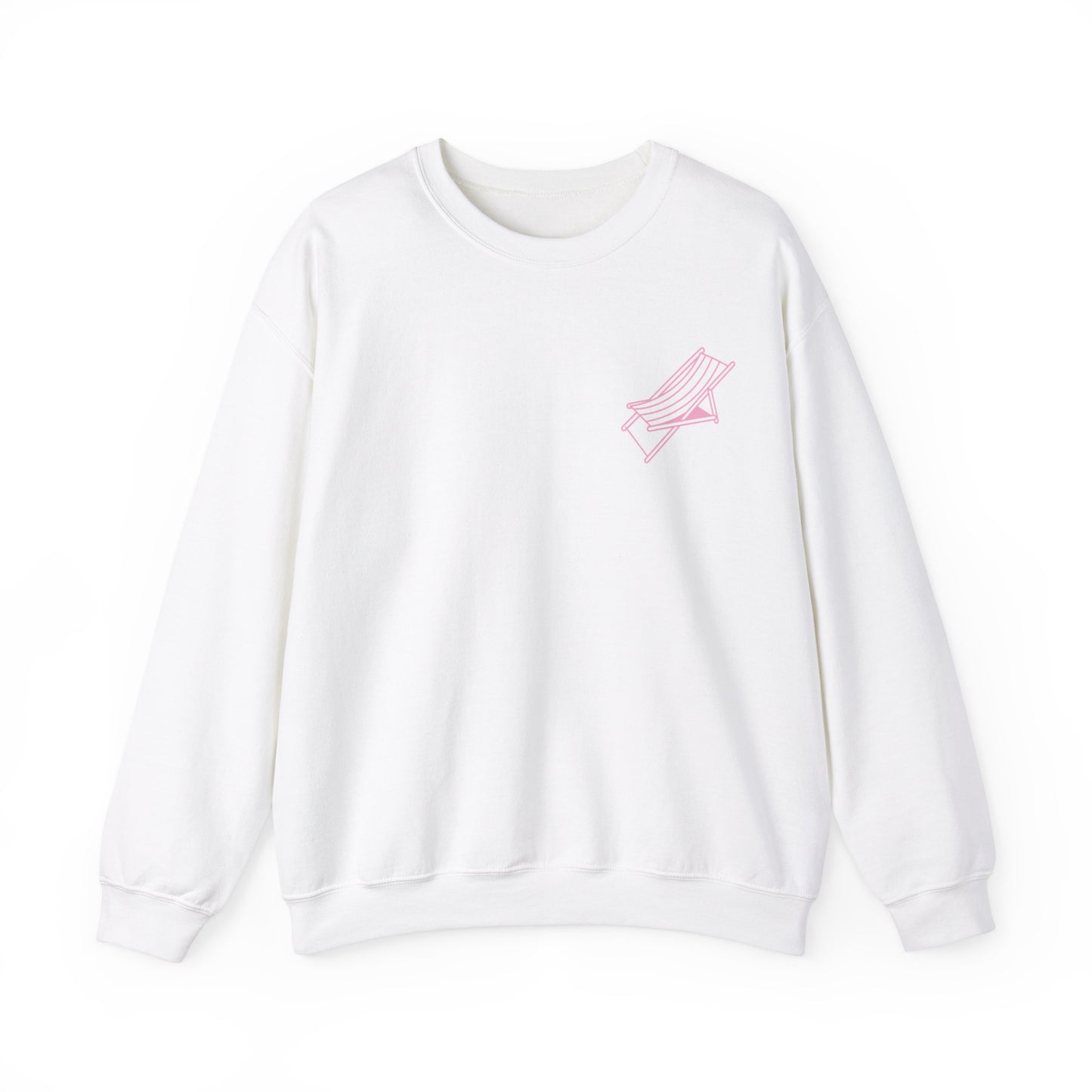 Beach Chair - Sweatshirt (Pink Logo)