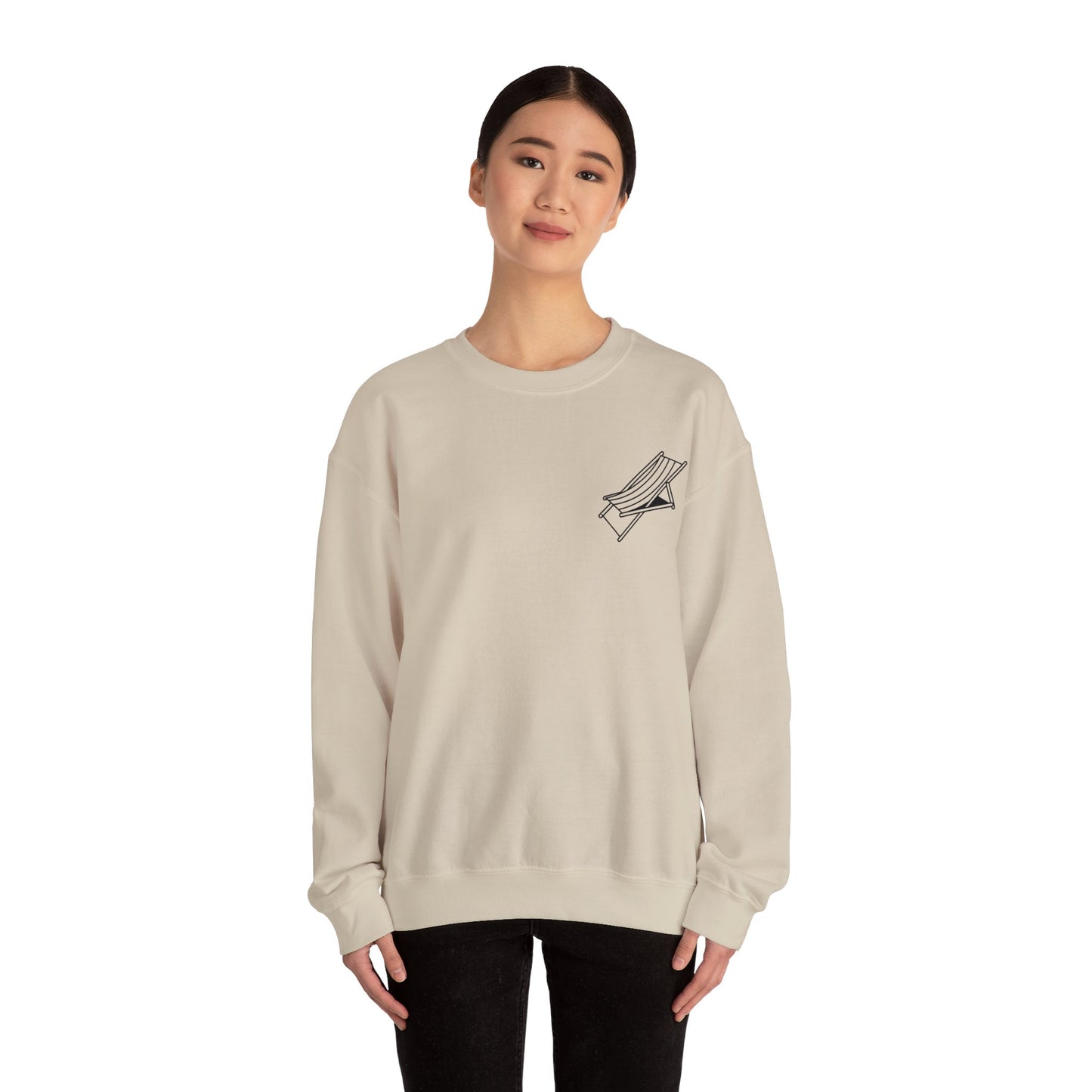Beach Chair - Sweatshirt (Black Logo)