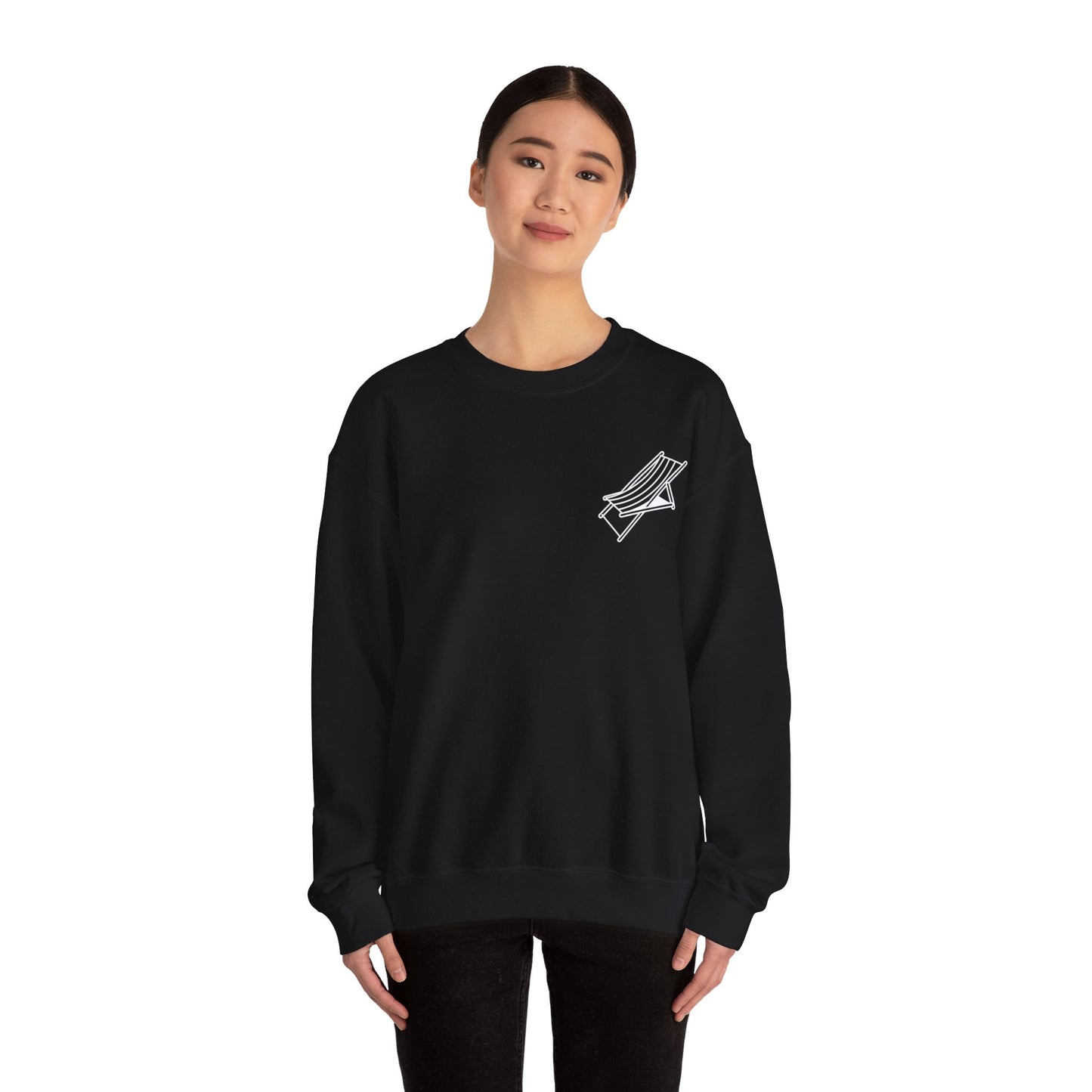 Beach Chair - Sweatshirt (White Logo)