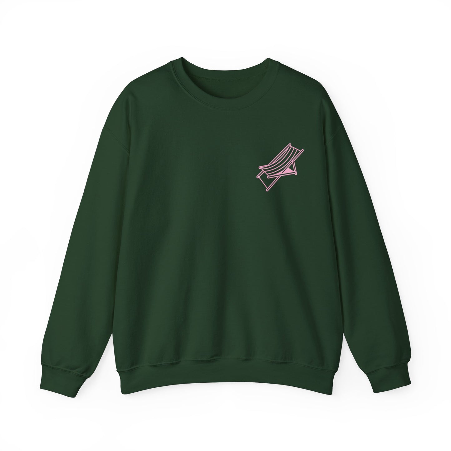 Beach Chair - Sweatshirt (Pink Logo)