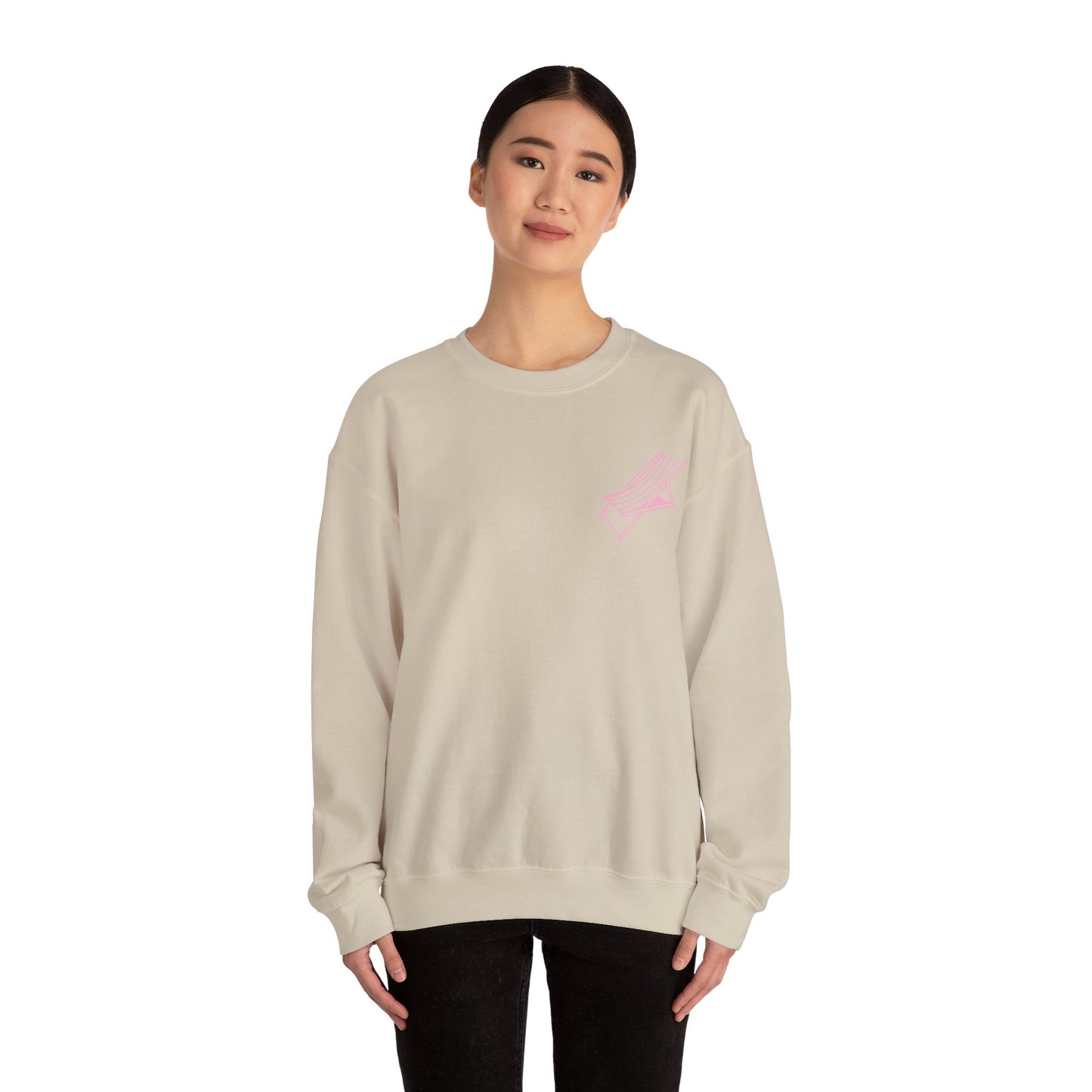 Beach Chair - Sweatshirt (Pink Logo)