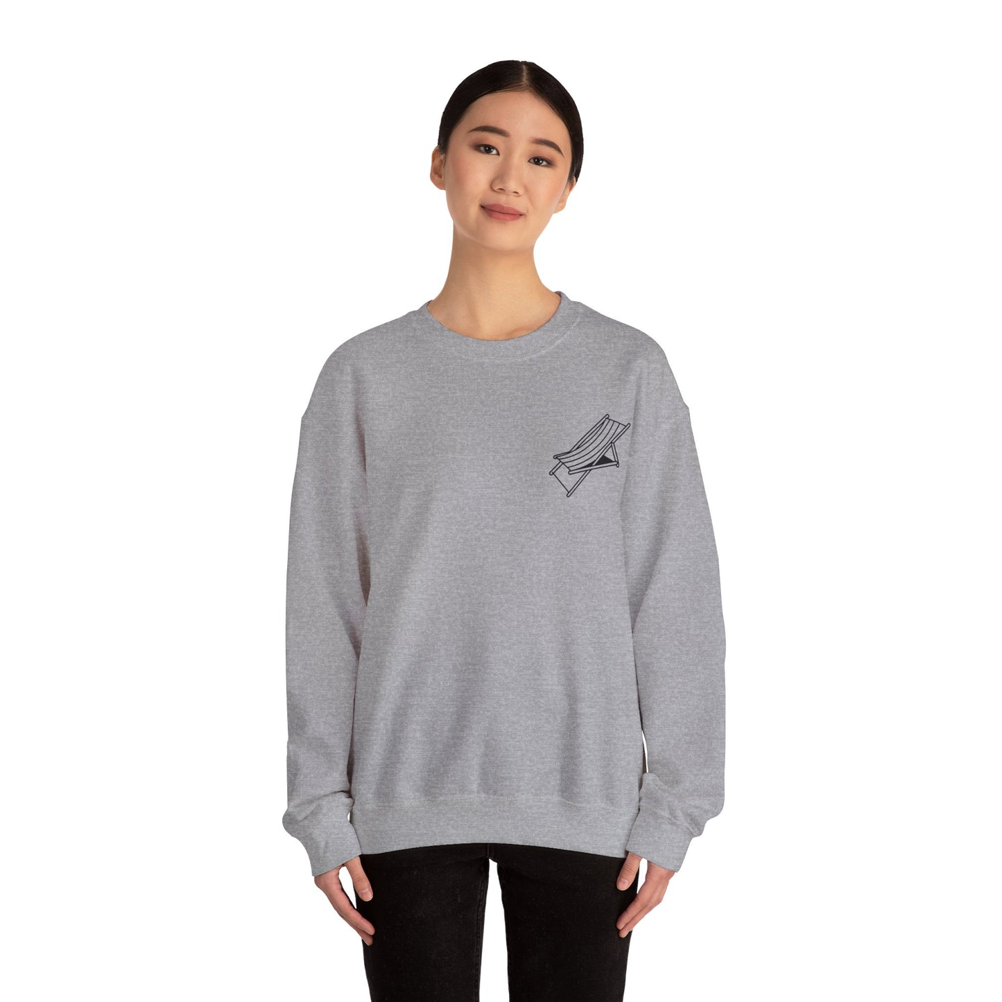 Beach Chair - Sweatshirt (Black Logo)