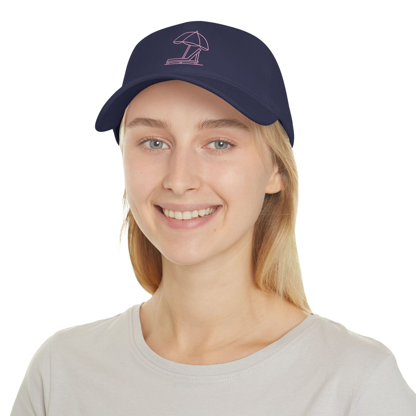 Club Hat - Beach Club (Pink Logo)