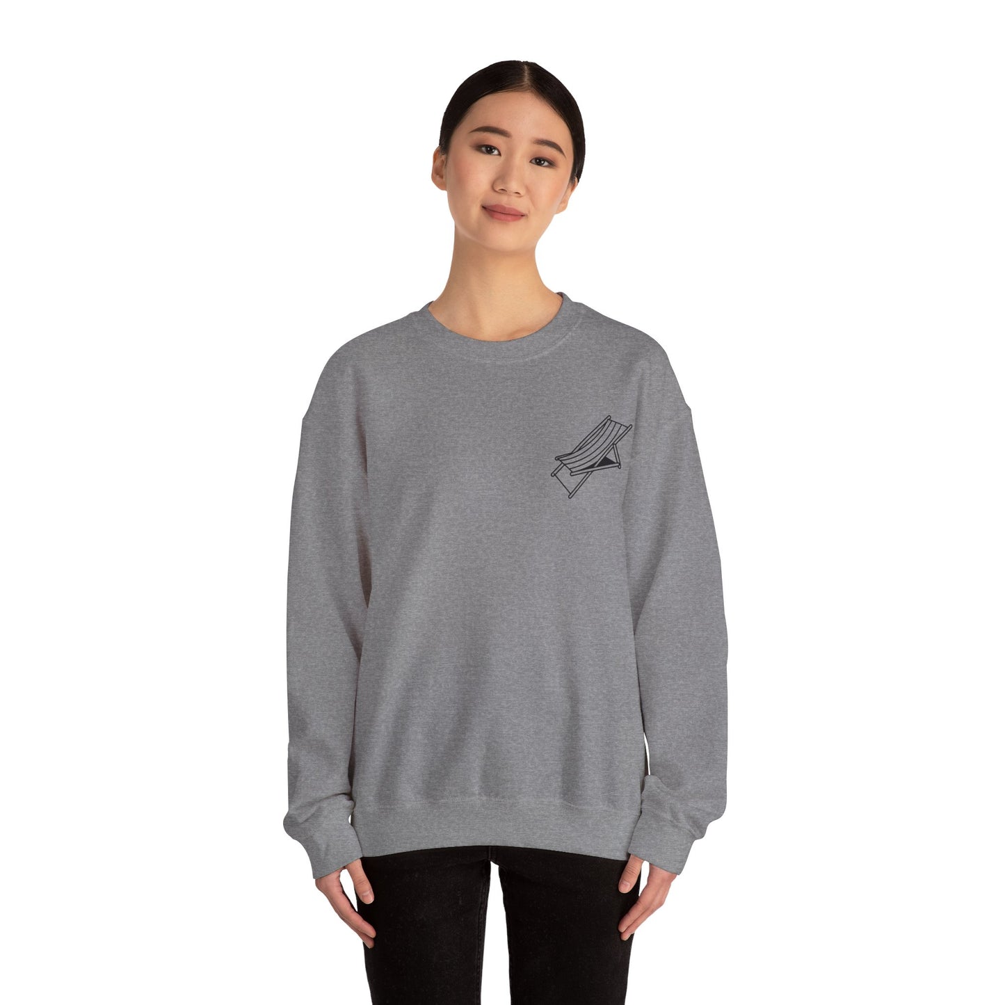 Beach Chair - Sweatshirt (Black Logo)