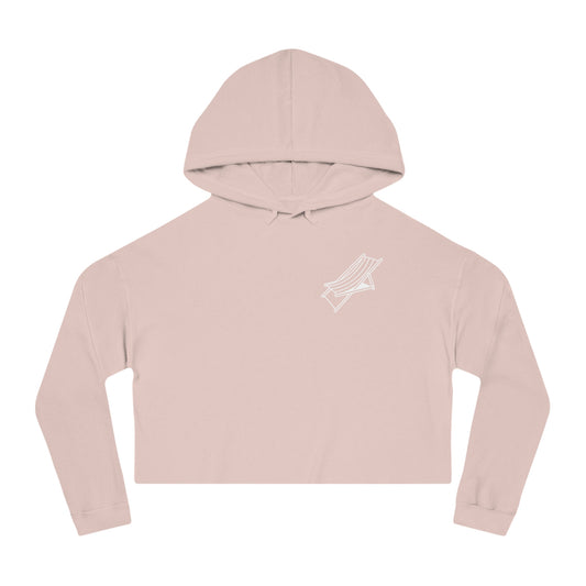 Beach Chair - Cropped Hoodie (White Logo)