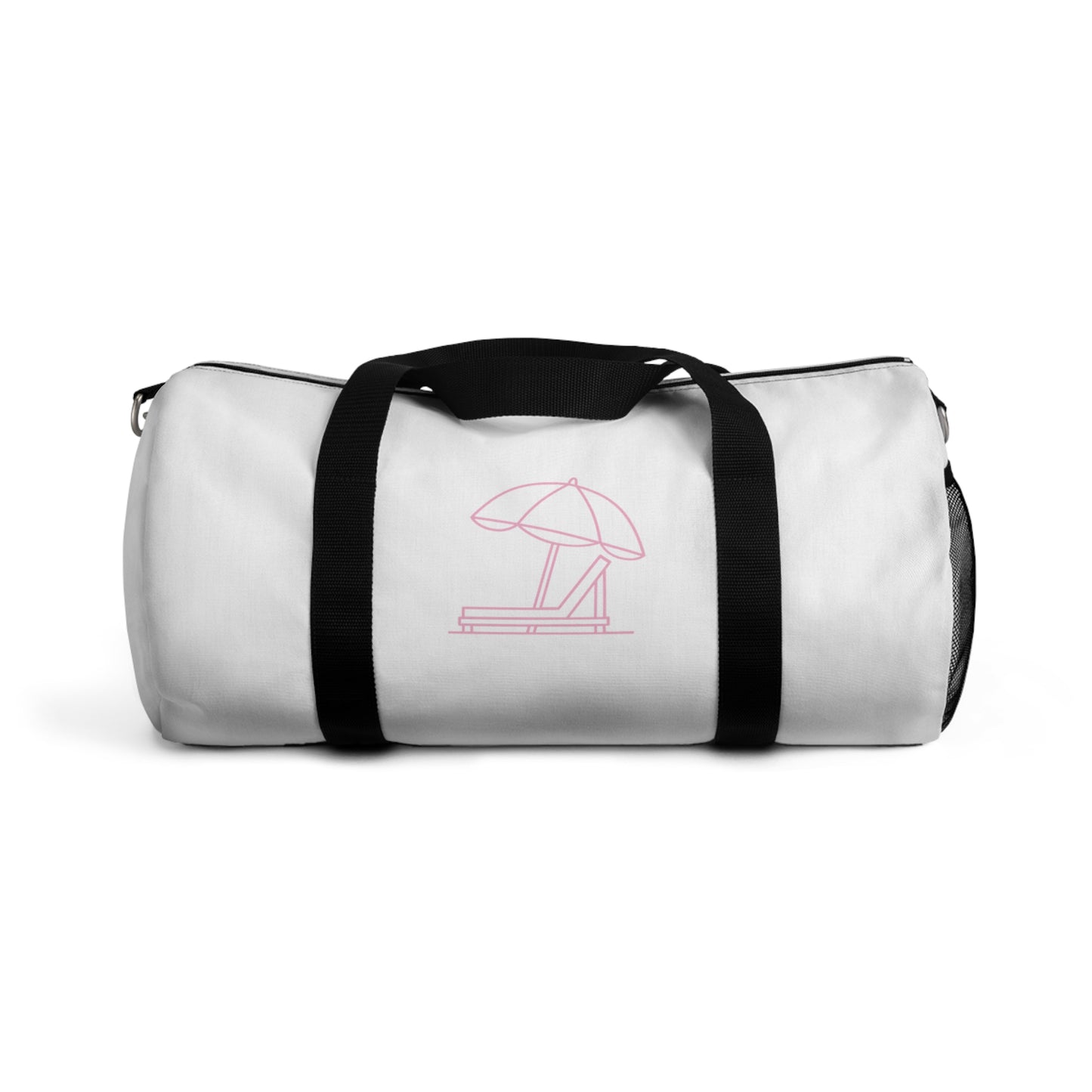 Canvas Duffel Bag (Pink Logo)