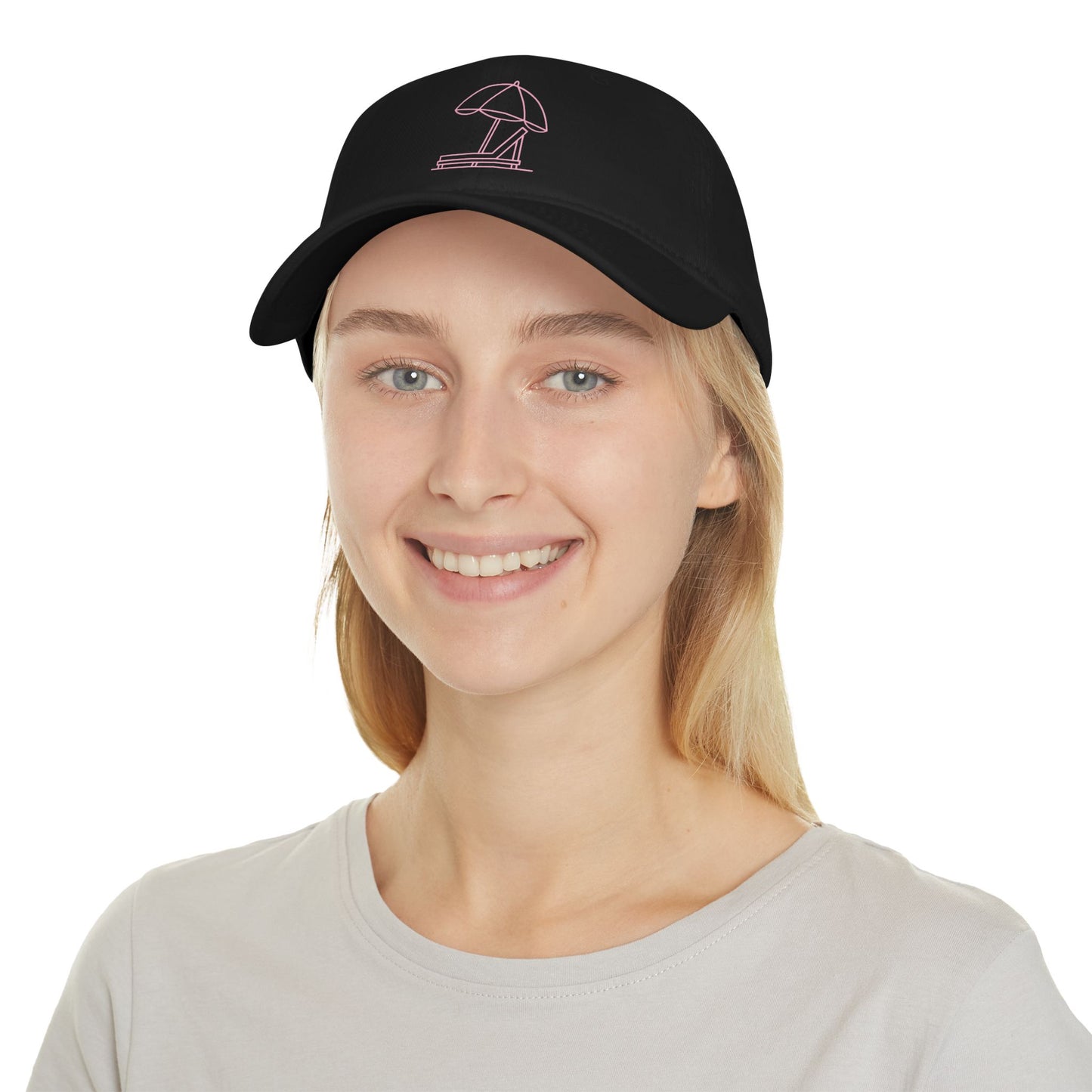 Club Hat - Beach Club (Pink Logo)