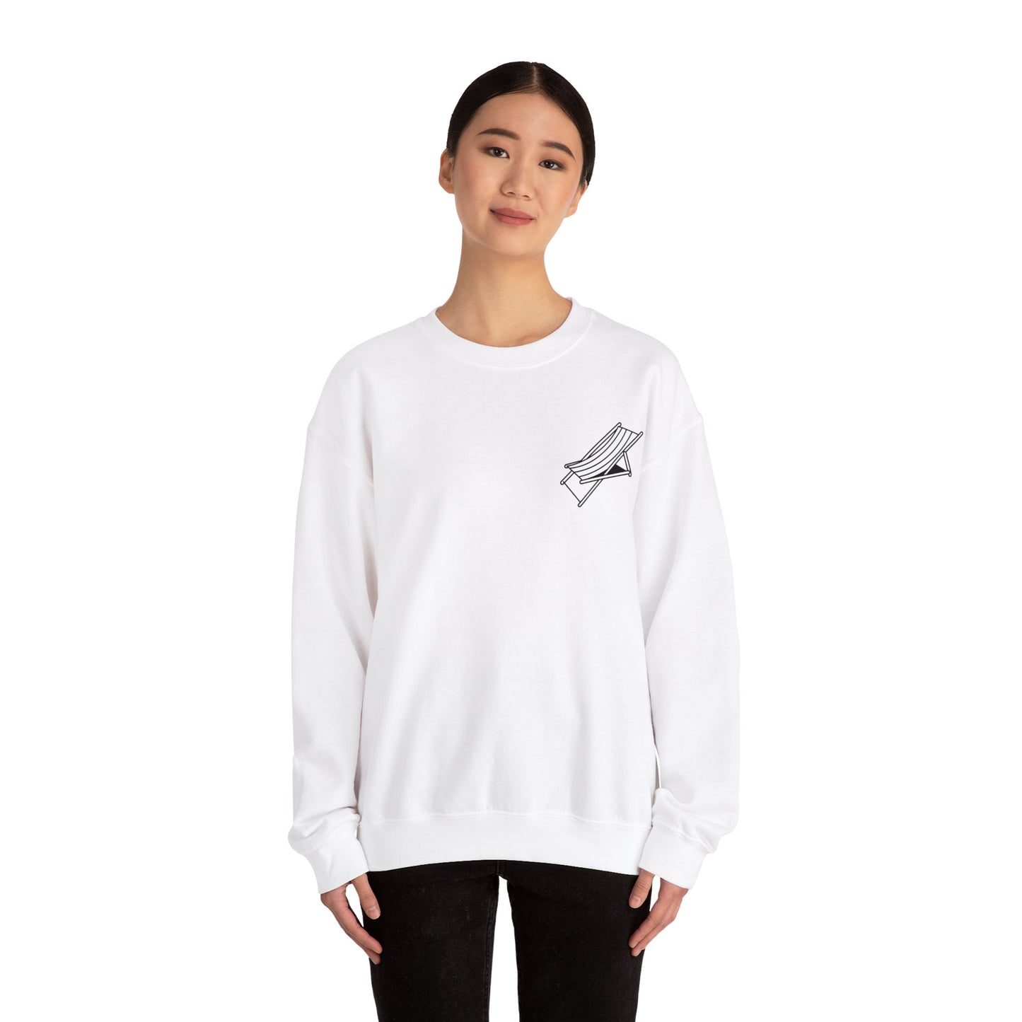 Beach Chair - Sweatshirt (Black Logo)