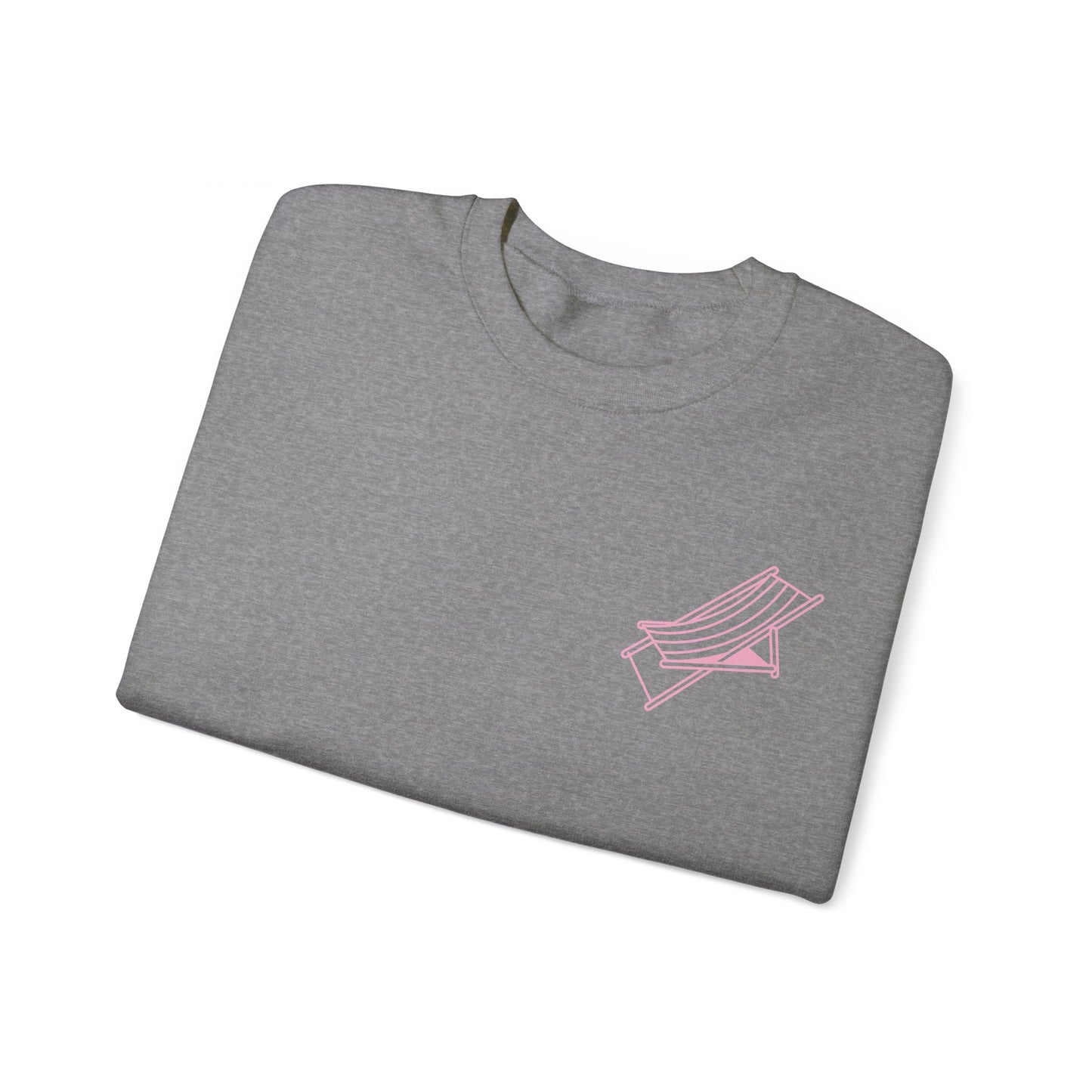 Beach Chair - Sweatshirt (Pink Logo)