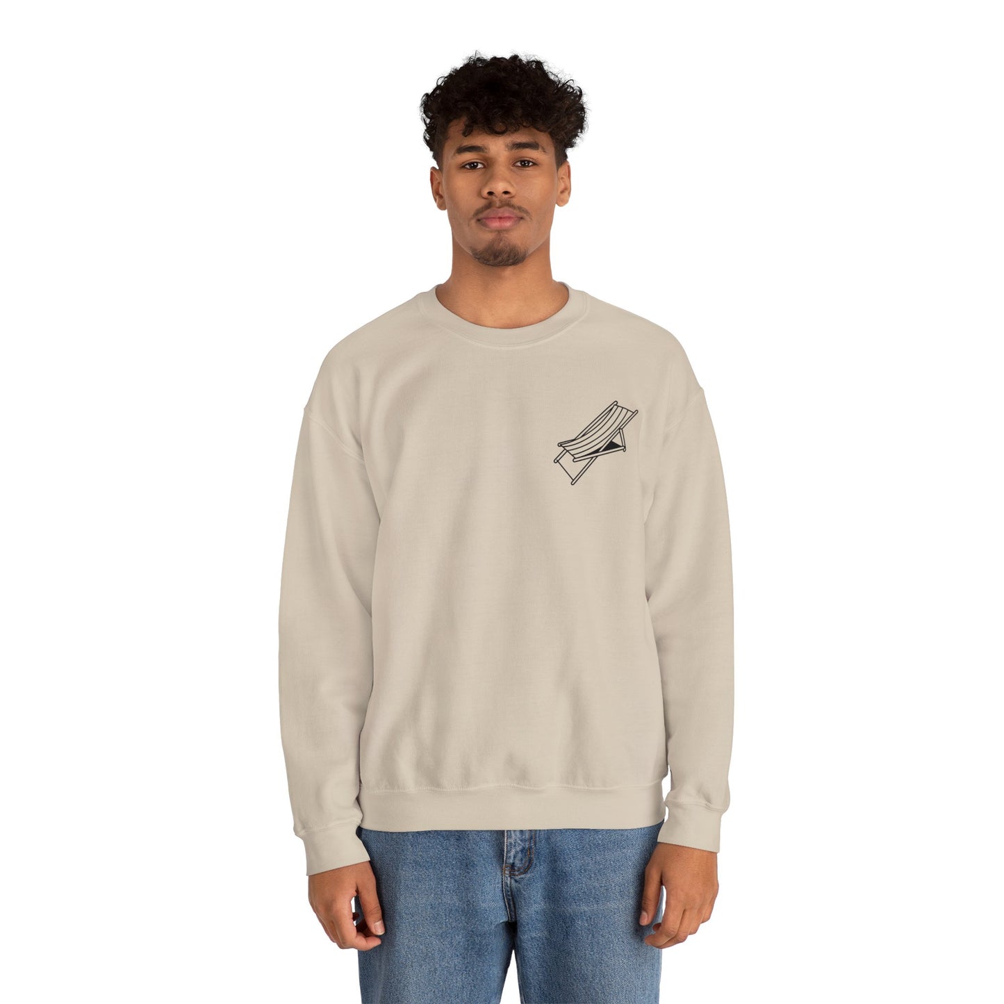 Beach Chair - Sweatshirt (Black Logo)