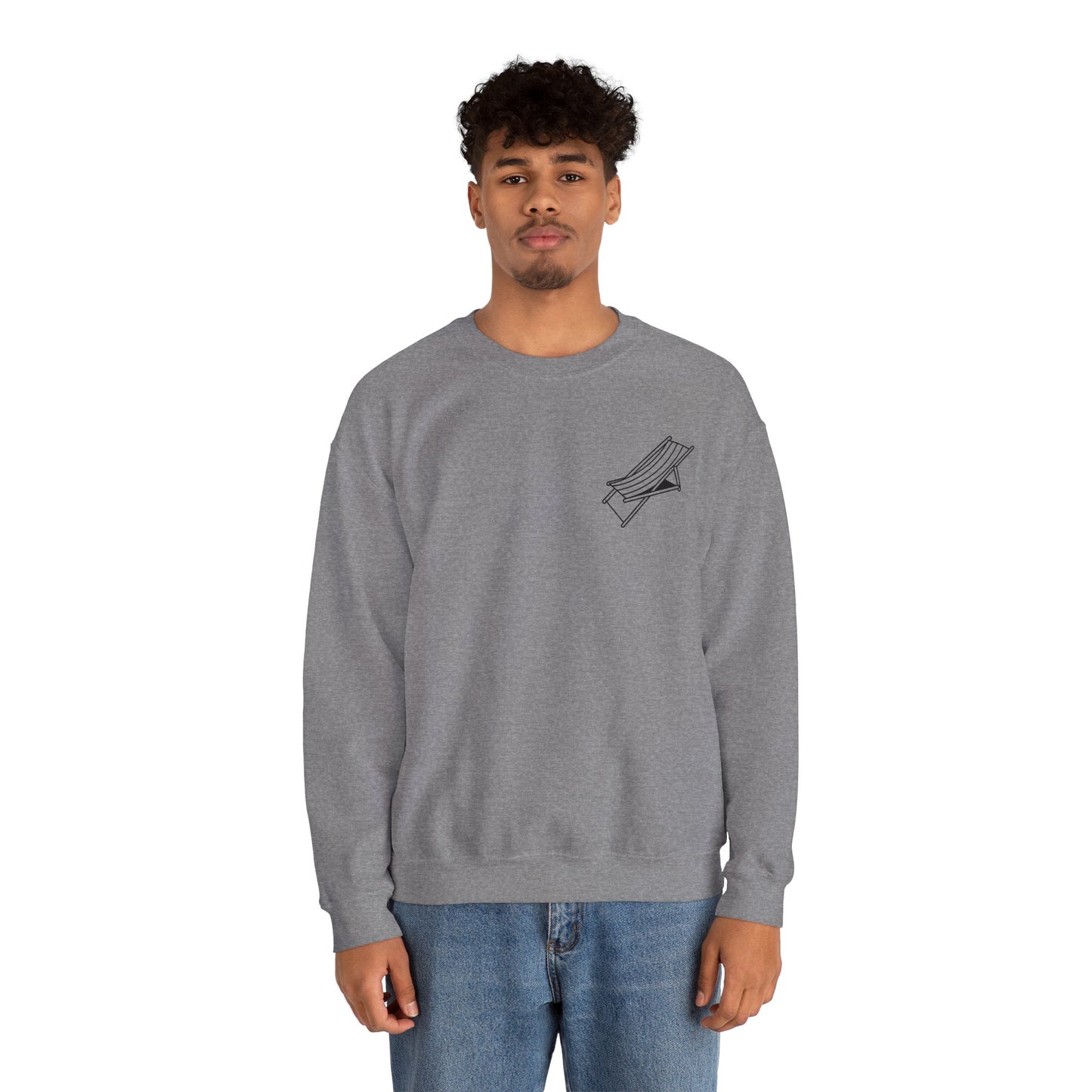 Beach Chair - Sweatshirt (Black Logo)