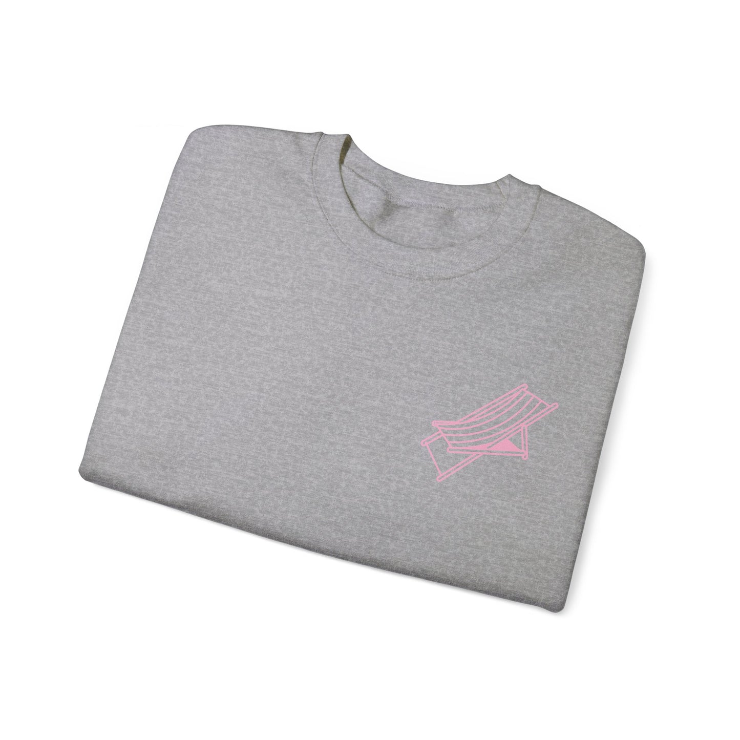 Beach Chair - Sweatshirt (Pink Logo)