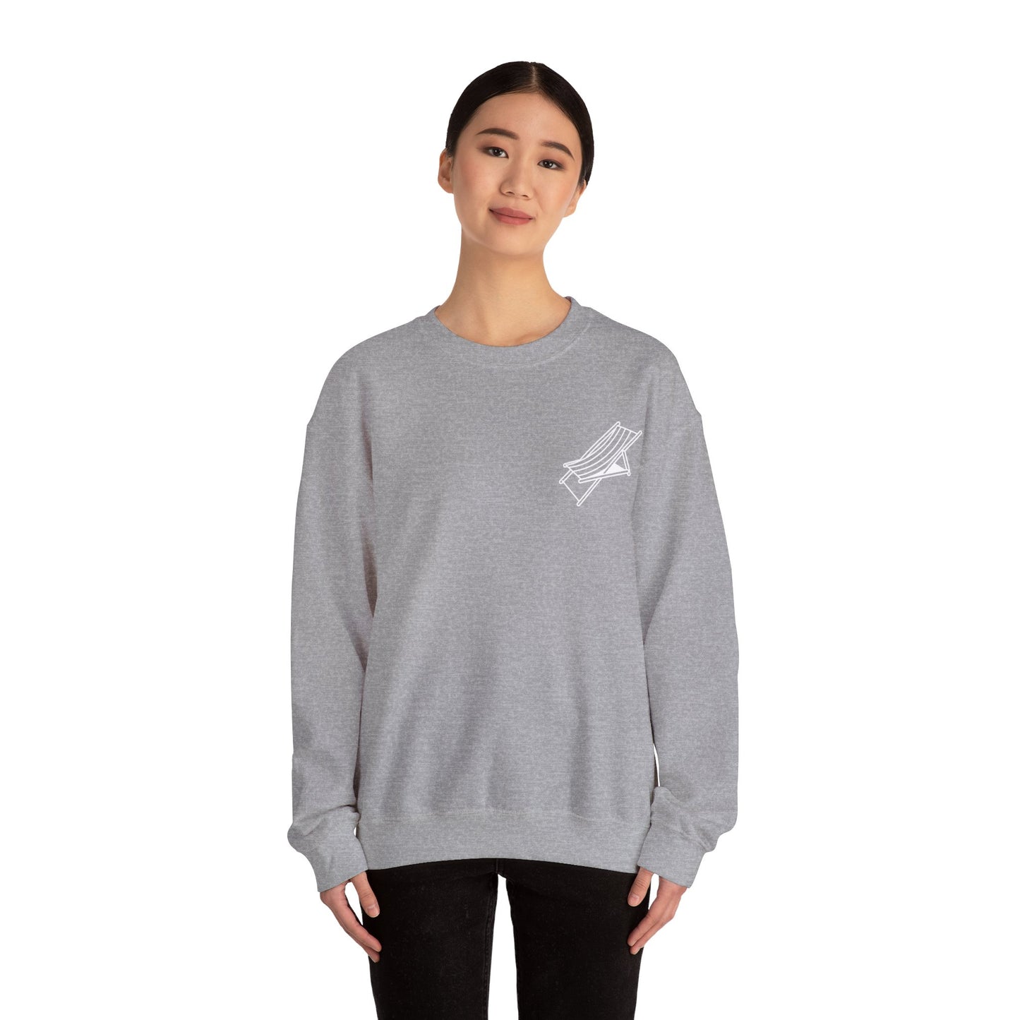 Beach Chair - Sweatshirt (White Logo)