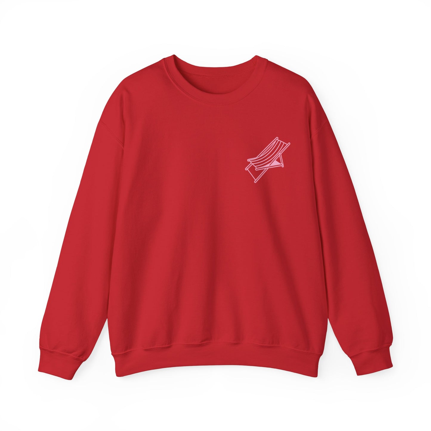 Beach Chair - Sweatshirt (Pink Logo)