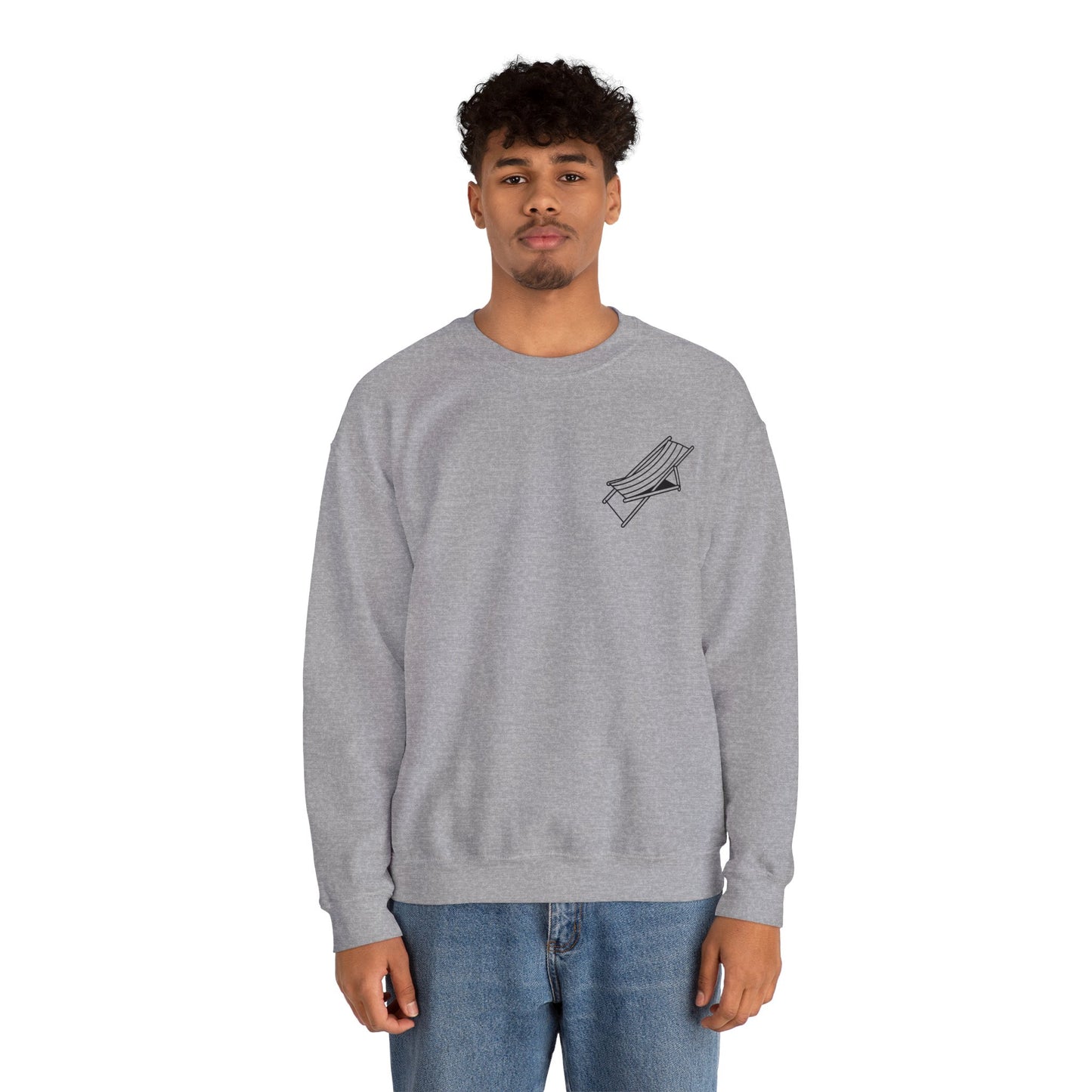 Beach Chair - Sweatshirt (Black Logo)