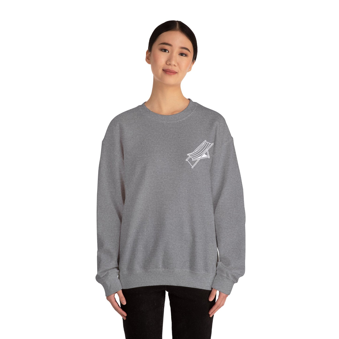 Beach Chair - Sweatshirt (White Logo)