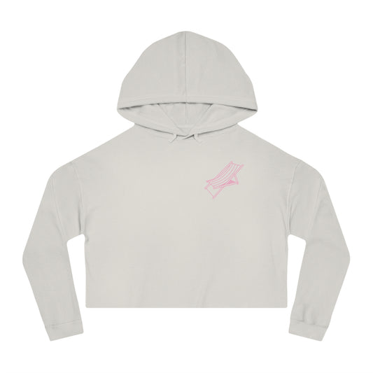 Beach Chair - Cropped Hoodie (Pink Logo)