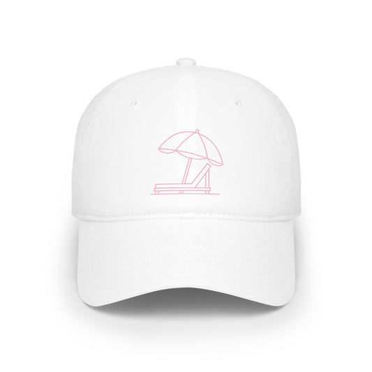 Club Hat - Beach Club (Pink Logo)